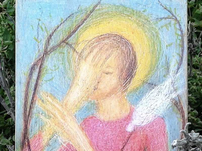 "Il santo smemorato" di Giuliano Guatta, dal profilo Facebook dell'artista&nbsp;