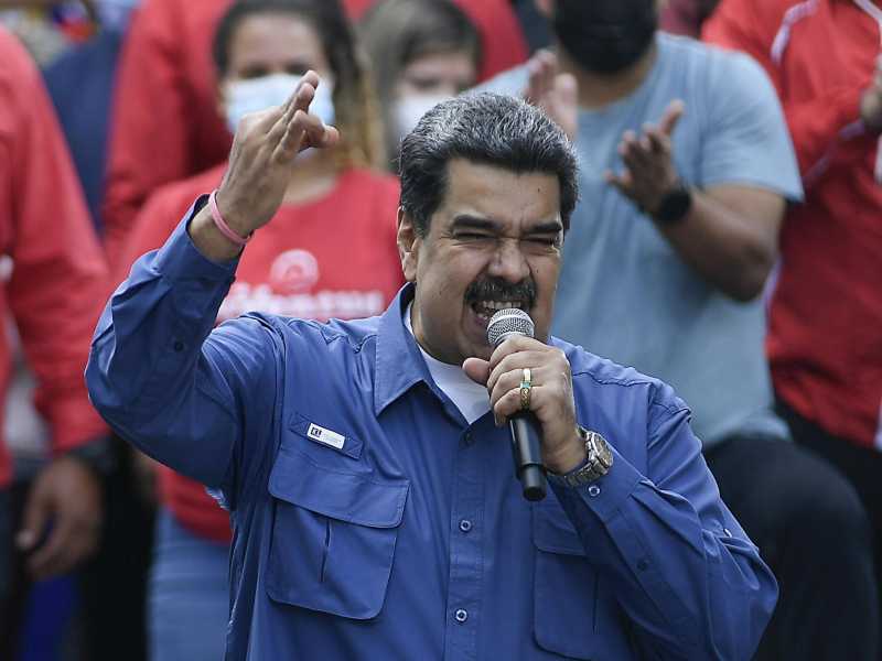 Il presidente del Venezuela Nicolas Maduro (AP Photo/Matias Delacroix)