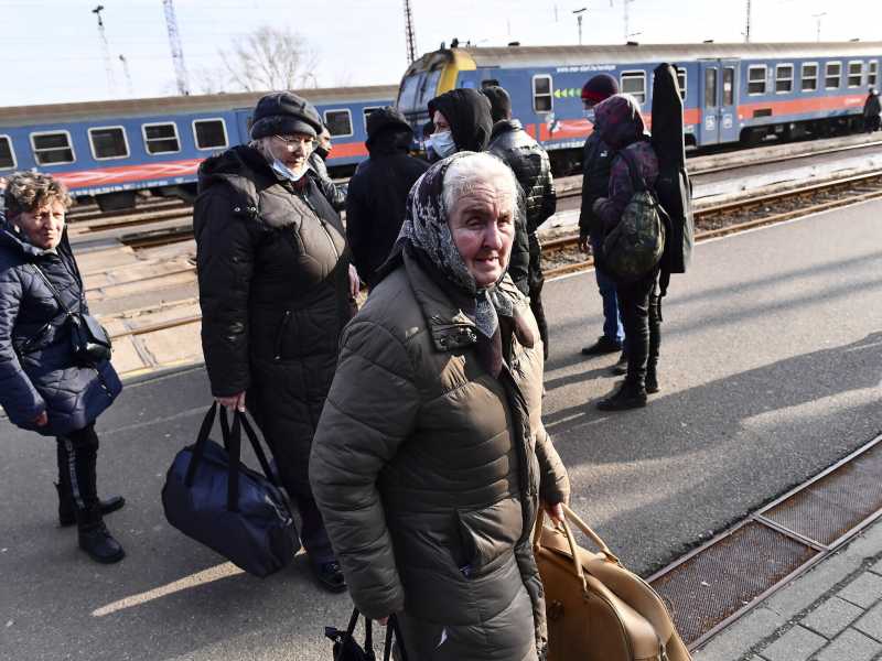 Profughi ucraini in Ungheria (LaPresse)&nbsp;