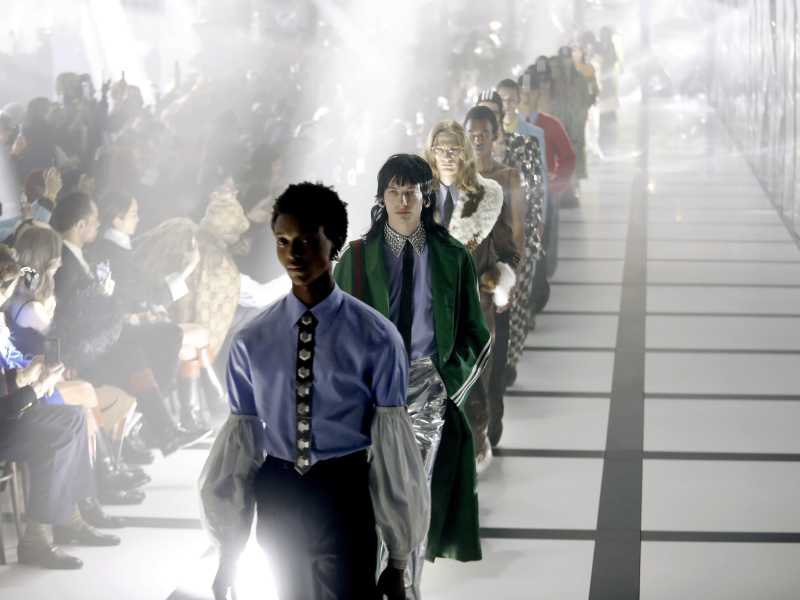 Gucci alla Milano Fashion Week (Ansa)<br />&nbsp;