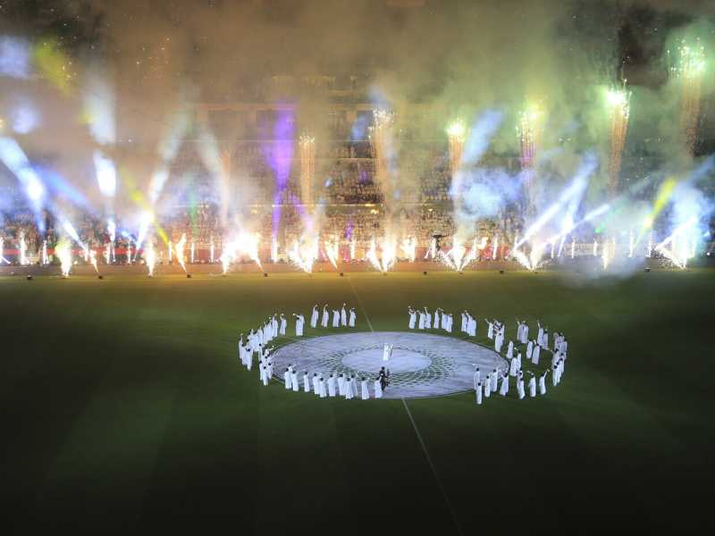 L'inaugurazione ufficiale dello stadio Al Thumama: uno dei siti dei Mondiali in Qatar (foto LaPresse)&nbsp;