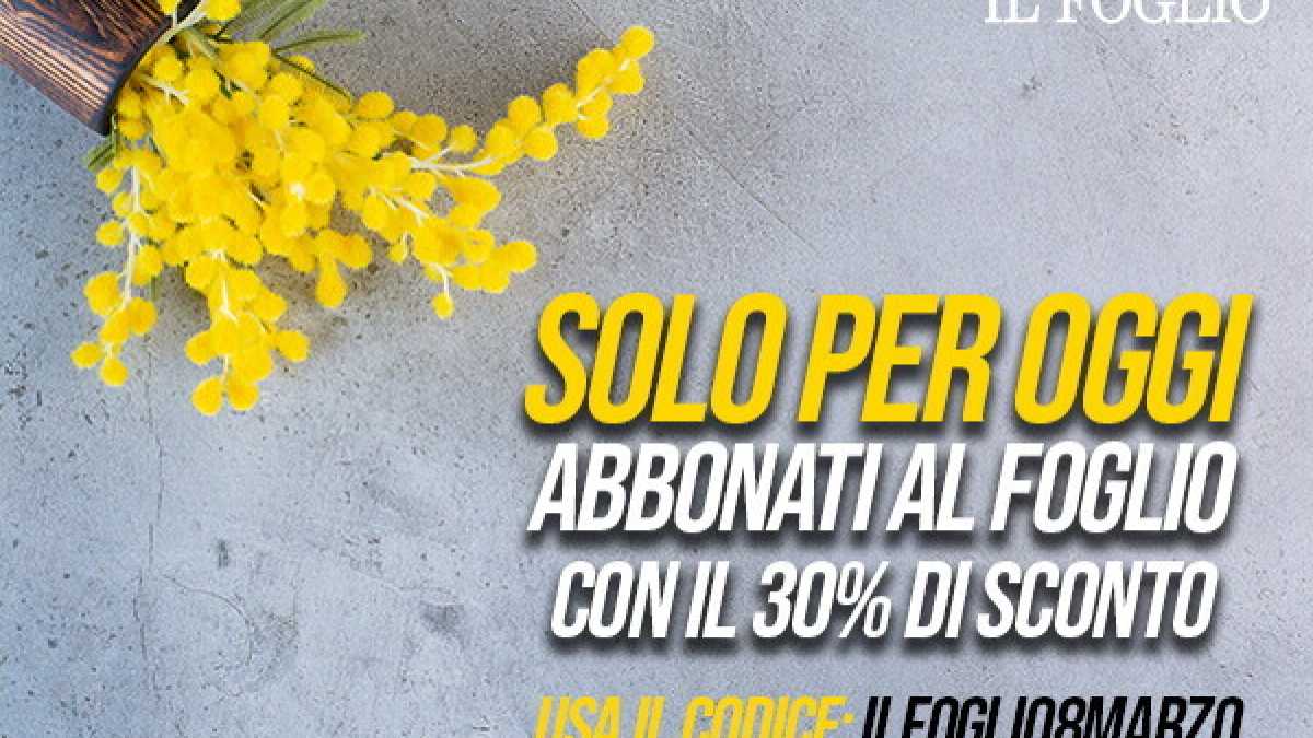 Immagine di Abbonati al Foglio con lo sconto