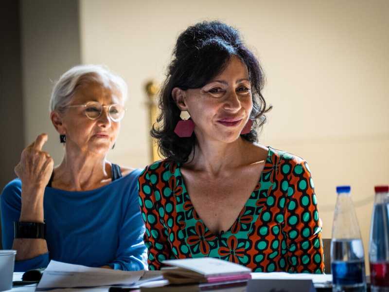 Yasmina Reza a Capri nel 2021 (Ansa)<br /> 