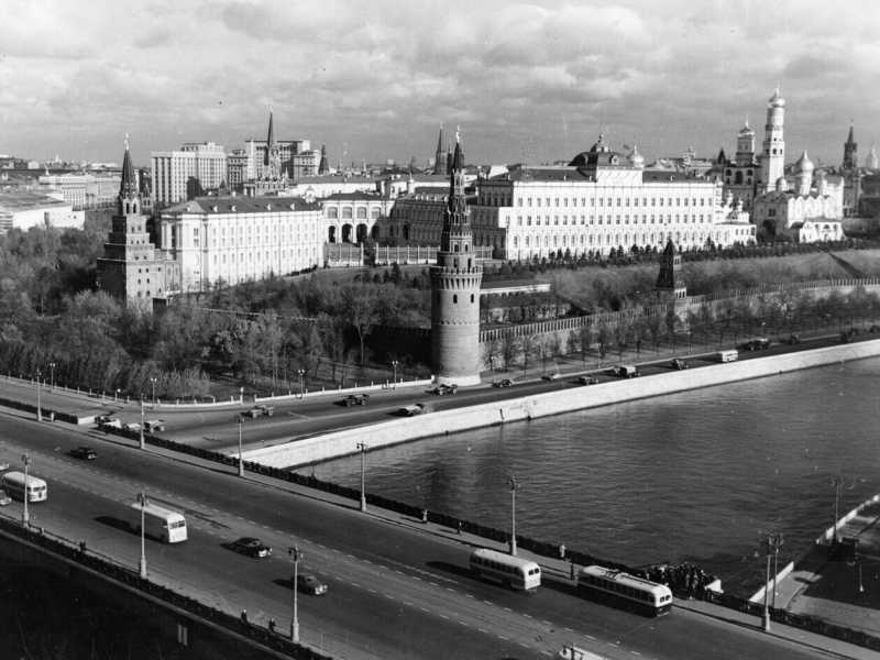 Ottobre 1957 Archivio Storico Nella foto: Mosca la veduta del Cremlino / Foto LaPresse <br />