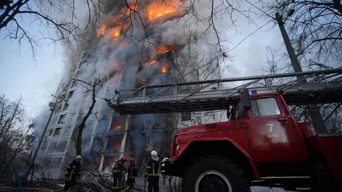 Immagine di Guerra in Ucraina. Bombe su Kyiv. Oggi nuovo round di negoziati. Biden in Europa il 24 marzo