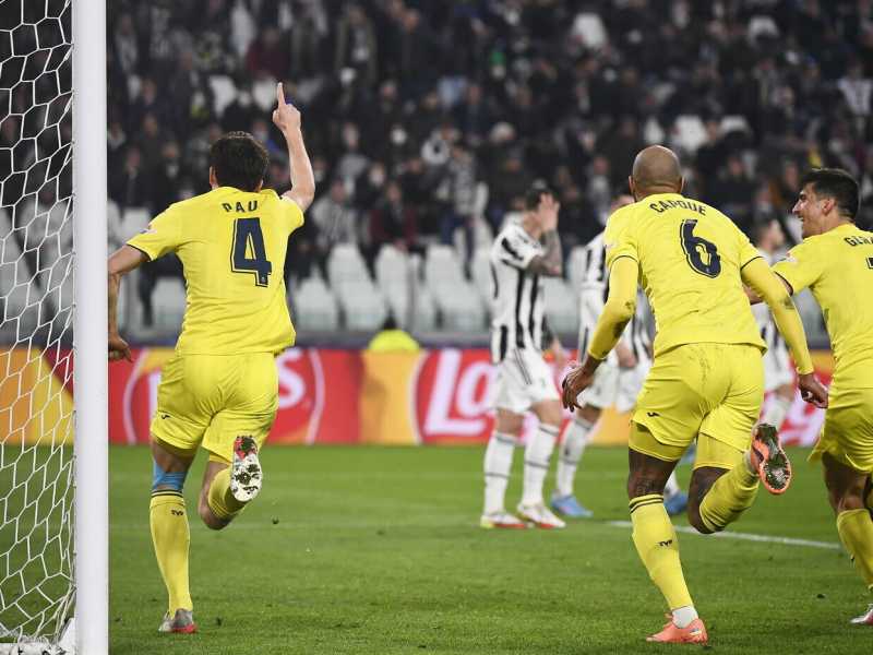 &nbsp;Pau Torres (Villareal) esulta dopo rete dello 0-2. Il Villareal vincer&agrave; per 0-3 (foto LaPresse)<br />