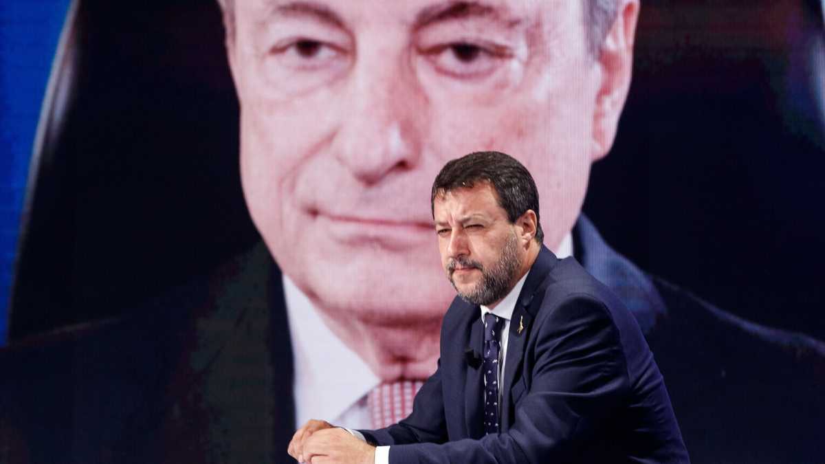 Immagine di "M'ha rovinato la guerra". Così Draghi e Salvini sono costretti a convivere