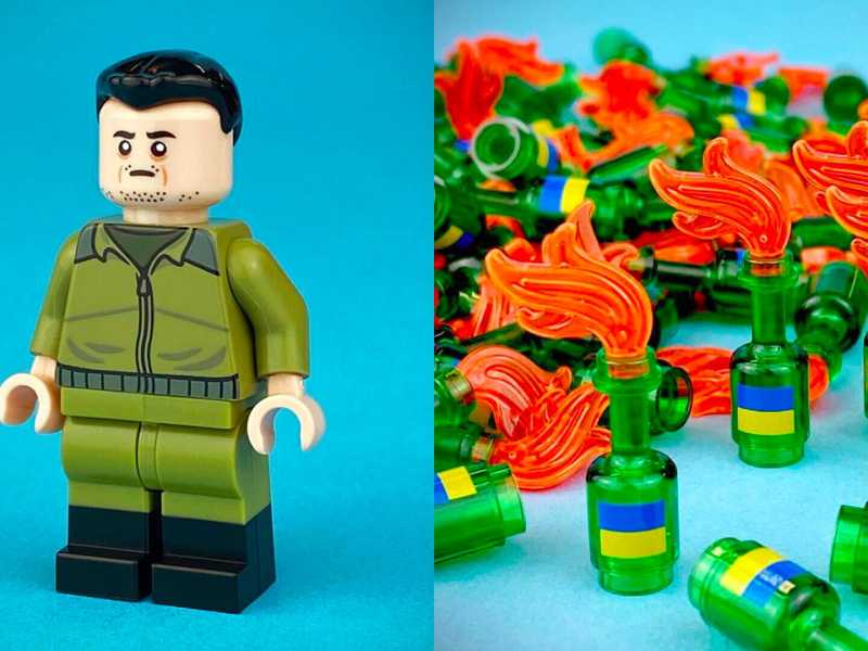 Uno Zelensky di Lego per chi sogna le costruzioni invece della distruzione