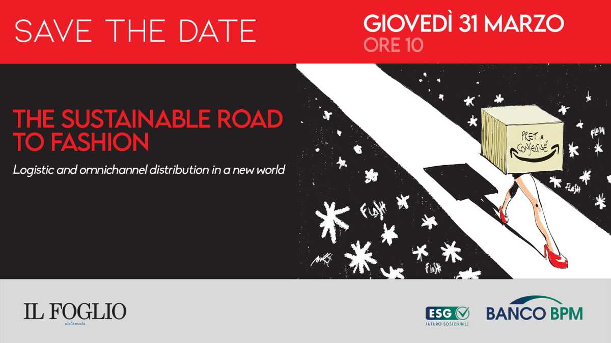 Immagine di "The sustainable road to fashion". Il 31 marzo l'evento del Foglio della Moda