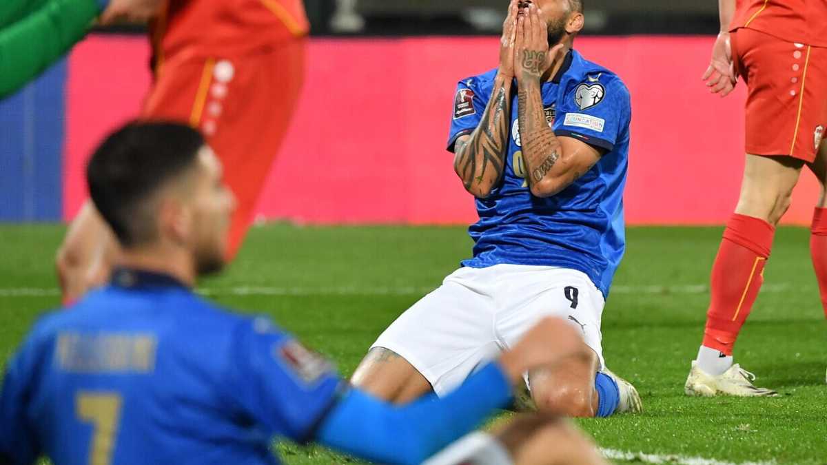 Immagine di Italia-Macedonia del nord: gli Azzurri sono fuori dal Mondiale 2022 in Qatar