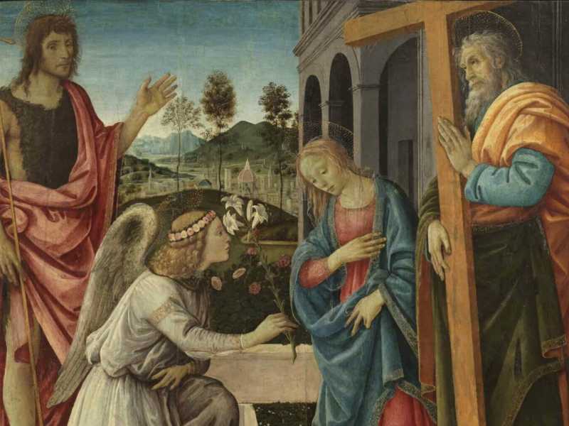 "Annunciazione e santi" di Filippino Lippi&nbsp;