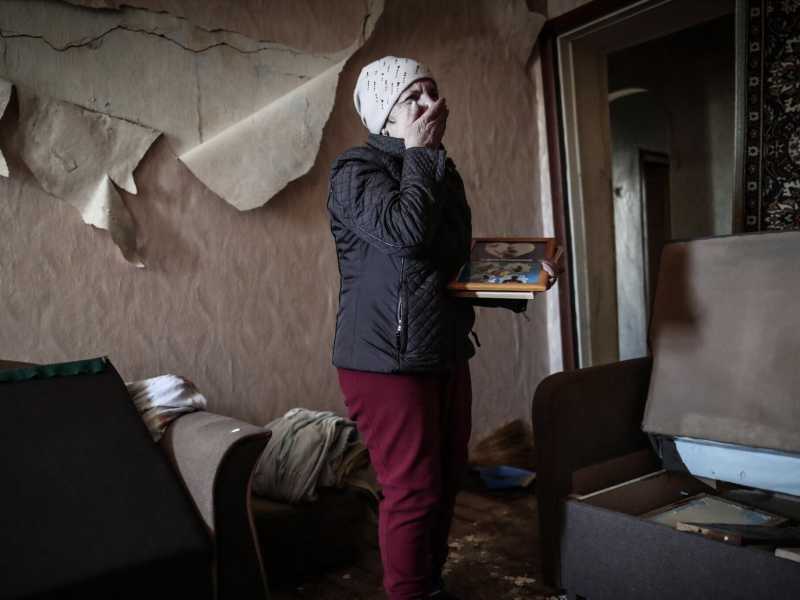Tatiana Olexandrivna nella sua casa a Mykolaiv (Ansa)&nbsp;<br />
