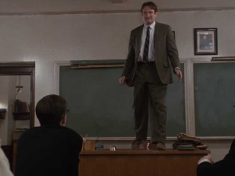 Robin Williams ne "L'attimo fuggente"&nbsp;&nbsp;