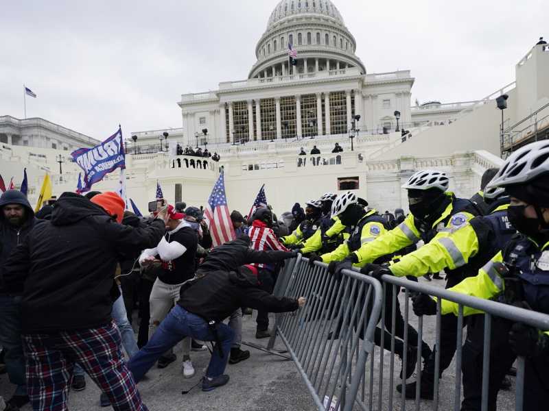 L'assalto al Congresso americano del 6 gennaio 2021 (LaPresse)