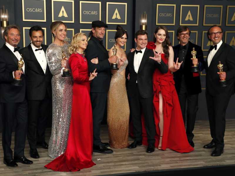 Sian Heder e il cast di "CODA" (Ansa)&nbsp;