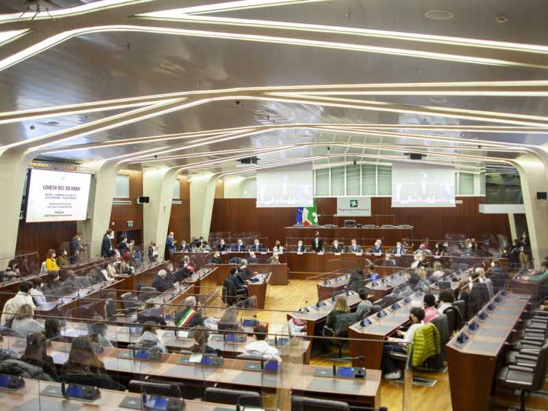 Il consiglio regionale della Lombardia (Foto LaPresse)