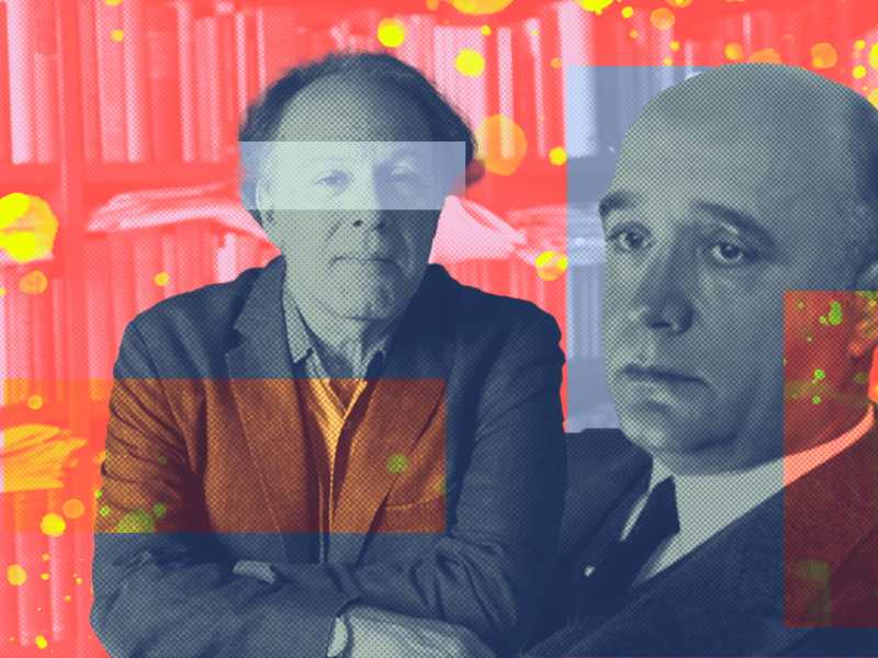 Javier Marías e Friedrich Reck-Malleczewen (grafica di Enrico Cicchetti) <br />