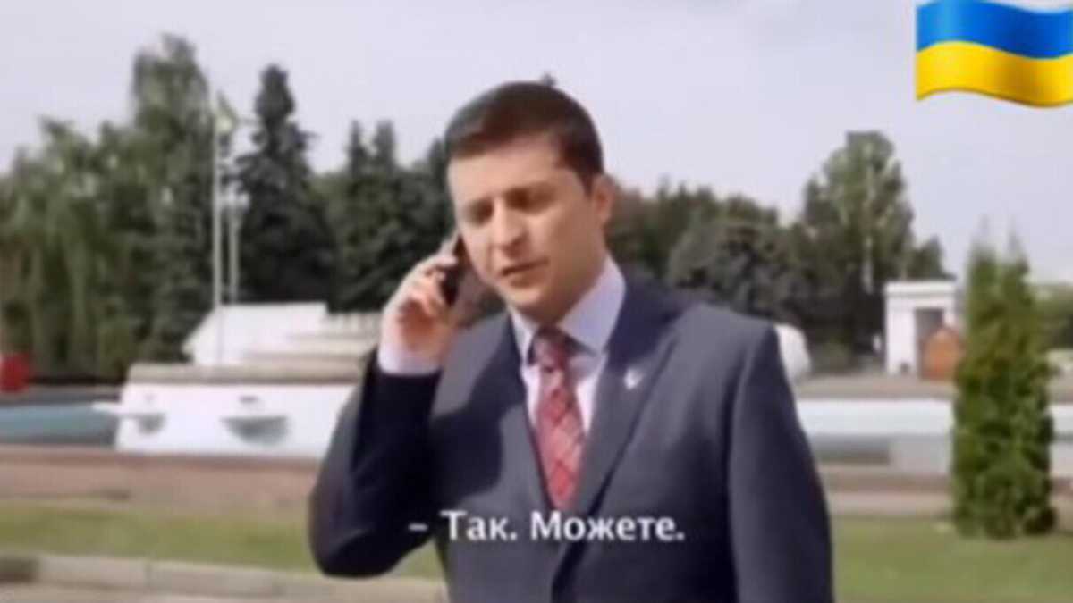 Immagine di Zelensky e il critico tv dell'Anpi