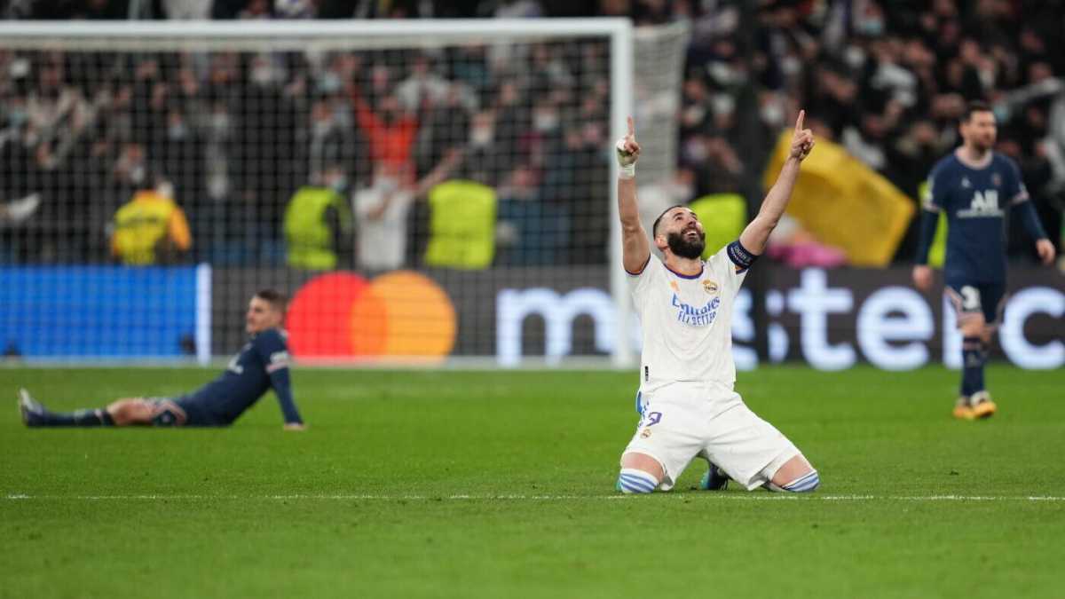 Immagine di La tripletta di Benzema che ispira la doppietta del suo tifoso Macron