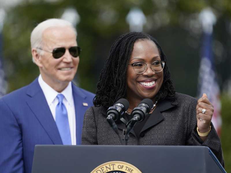 Ketanji Brown Jackson e Joe Biden (LaPresse)&nbsp;<br />