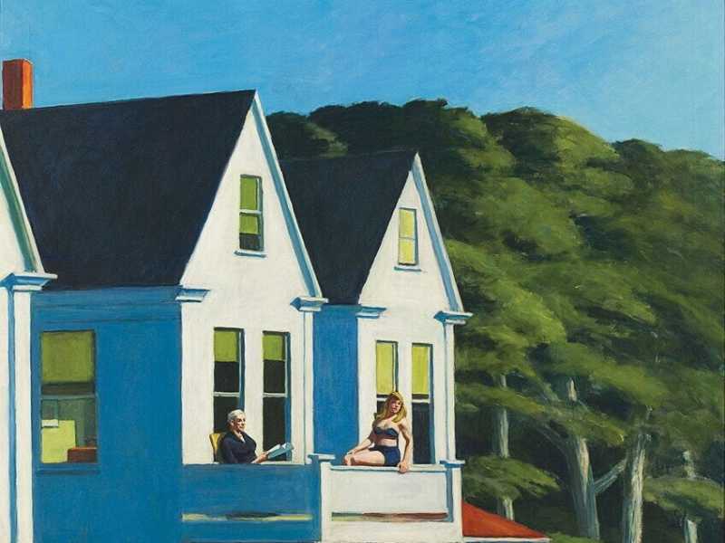 Second-Story Sunlight (1960) di Edward Hopper; Public domain, via Wikimedia Commons&nbsp;<br />
