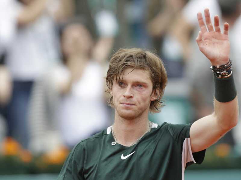 Il tennista russo Andrej Rubl&euml;v (Ansa)&nbsp;<br />