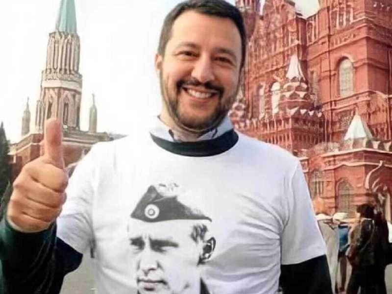 Matteo Salvini parla per Vladimir Putin