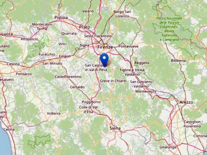 Scosse di terremoto a Firenze durante la notte, nessun danno