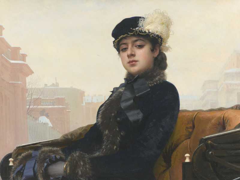 Ivan Kramskoy, "Ritratto di donna" (Wikipedia)&nbsp;