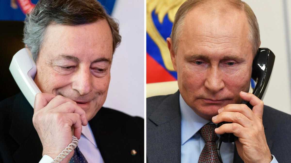 Immagine di Draghi parla un'ora con Putin: "Ma niente pace". E sul gas guarda all'Algeria