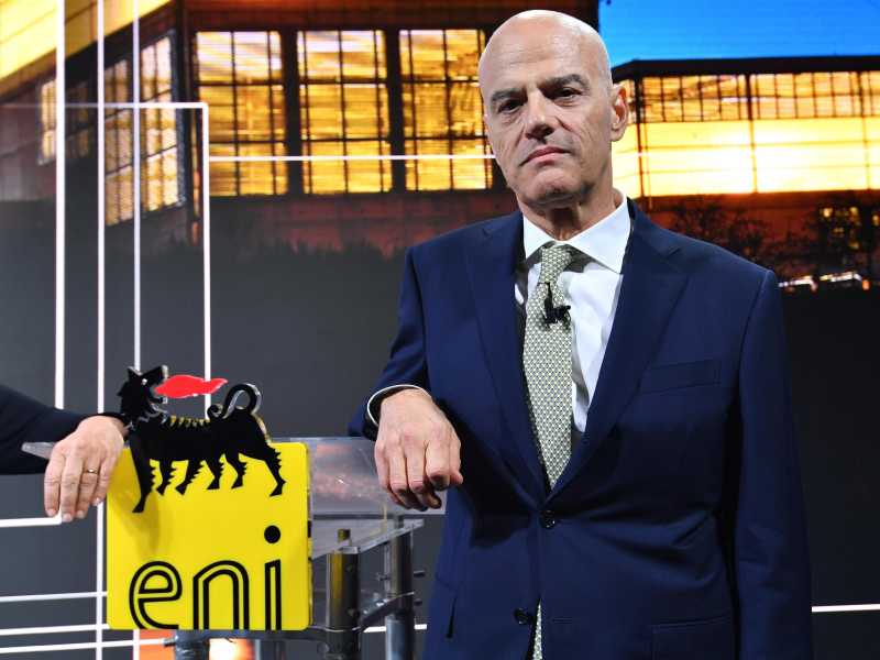 L'Ad di Eni Claudio Descalzi (foto di Ansa)