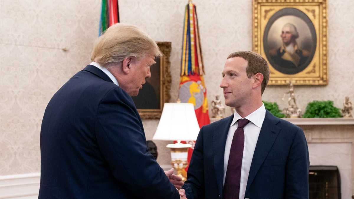 Immagine di Zuckerberg sospende le donazioni elettorali. L’attacco trumpiano ha funzionato