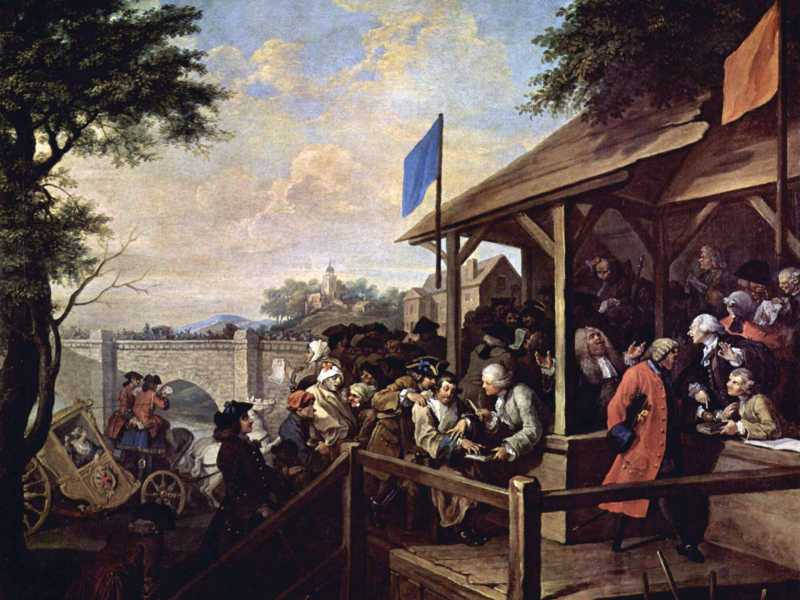 William Hogart, "La votazione" (Wikipedia)&nbsp;