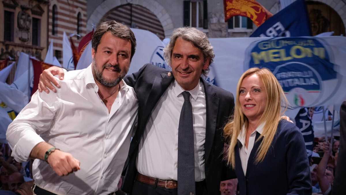 Immagine di Perdere a Verona per Meloni sarebbe una macchia, per Salvini invece la tranvata definitiva
