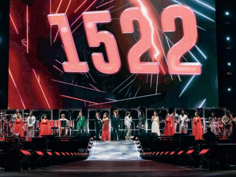 Il concerto delle "Sette sorelle" a Reggio Emilia (Ansa)&nbsp;