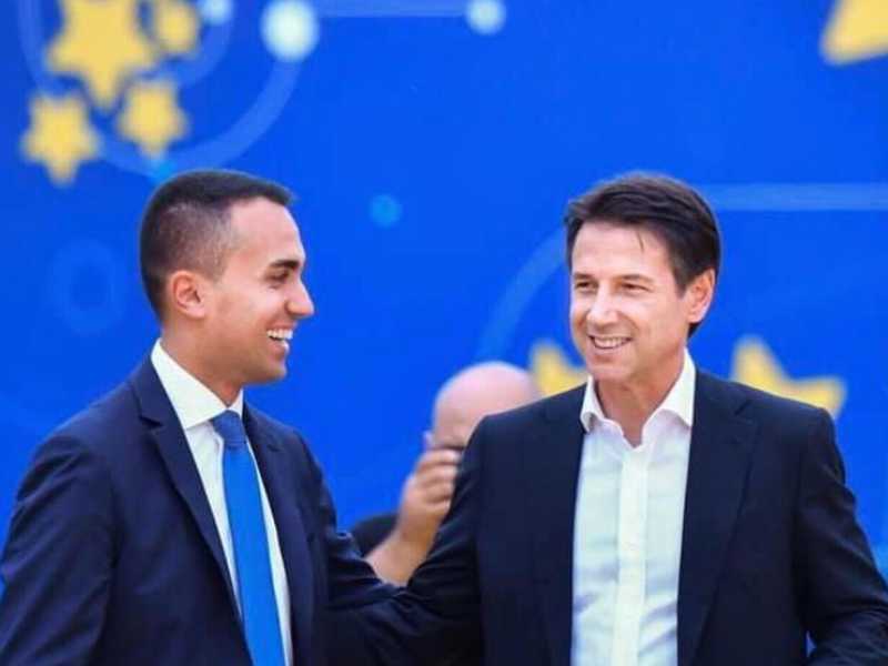 C'eravamo tanto amati. Di Maio e Conte nel 2021 (foto Ansa)