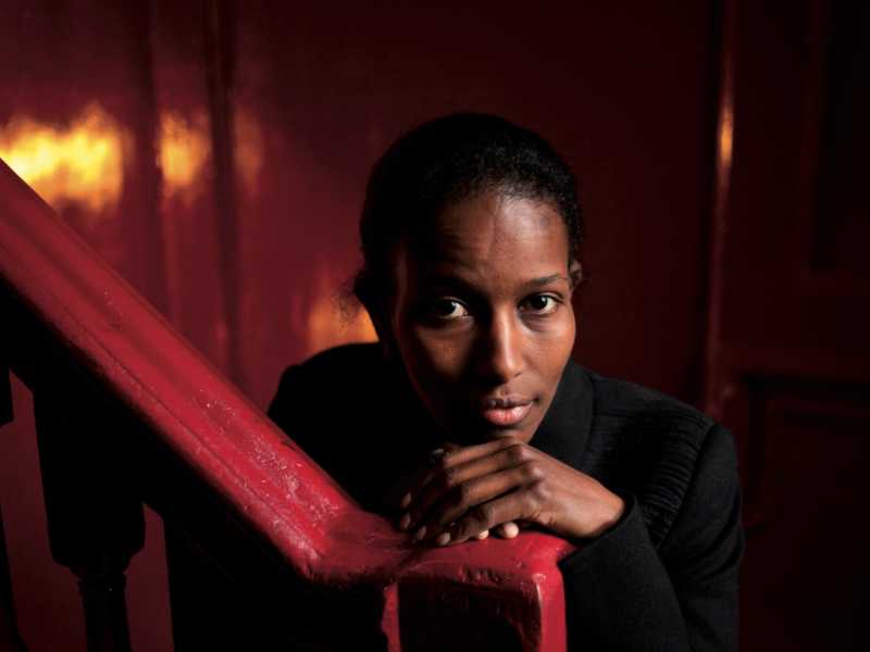 Ayaan Hirsi Ali, ex parlamentare olandese riparata negli Stati Uniti, sceneggiatrice di "Submission"