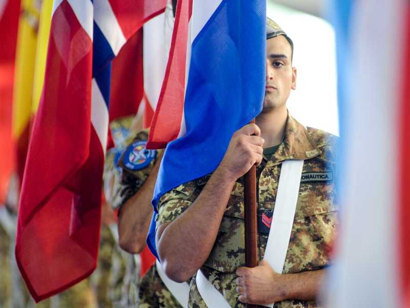 La base militare di Trapani, foto LaPresse