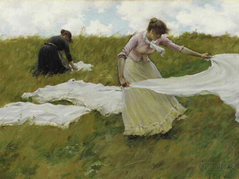  A Breezy day, 1887 (Charles Courtney Curran)