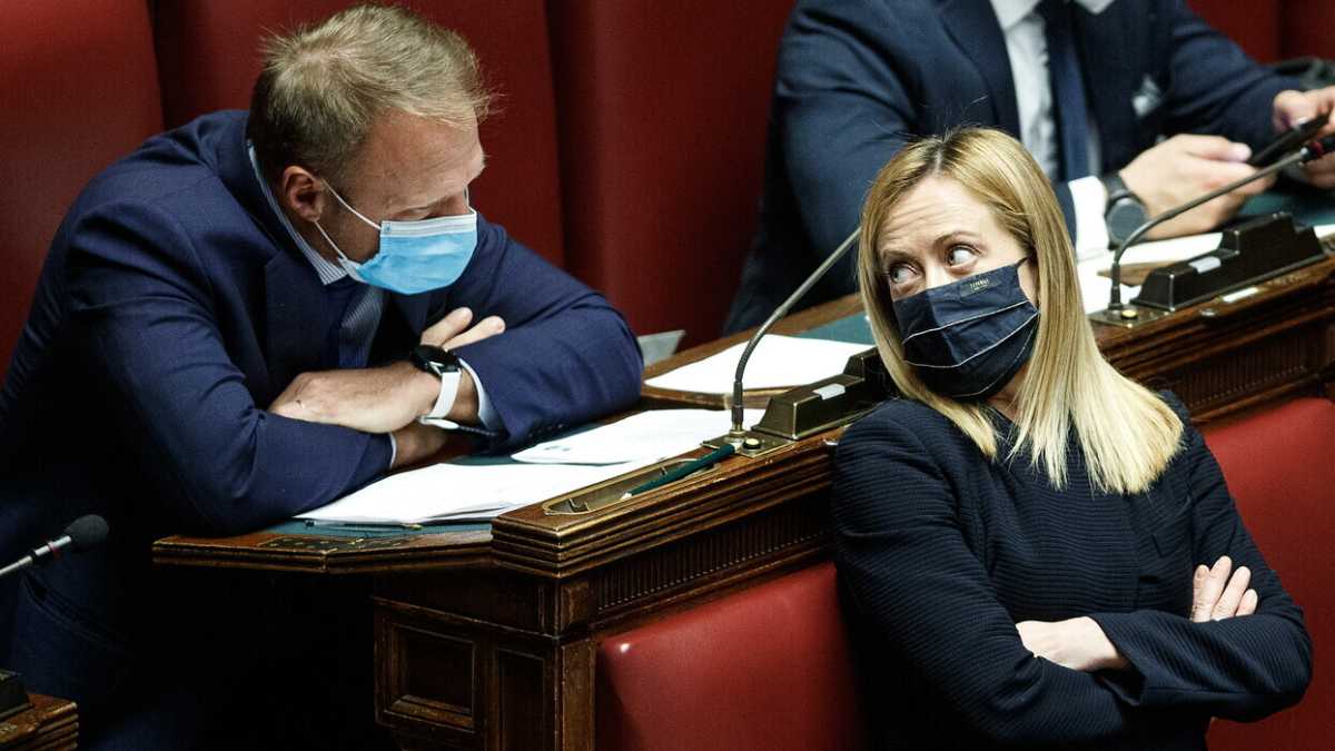 Immagine di "Stanno sporcando Draghi. Lo utilizzano. Lega e Fi vogliono ancora il Pd? ". Parla Lollobrigida (Fdi)
