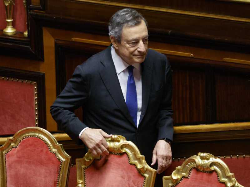  Il premier Mario Draghi (Ansa)