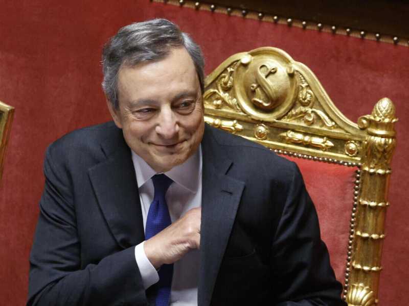  L'ex Primo ministro Mario Draghi (foto di Ansa)