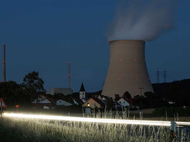 La centrale nucleare di Kernkraftwerk Isar vicino a Essenbach, in Germania (Foto di Lukas Barth/Getty Images) <br />