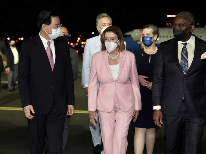 &nbsp;Nancy Pelosi a Taiwan (Foto Ansa)
