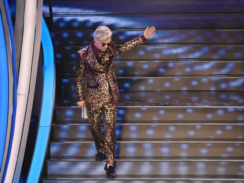  Morgan al festival di Sanremo (LaPresse)
