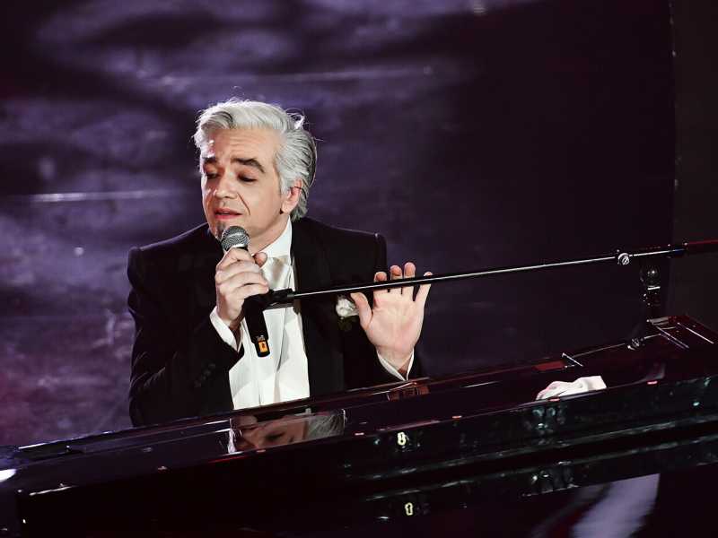 Morgan sul palco dell'Ariston, durante il Festival di Sanremo 2020 (LaPresse)