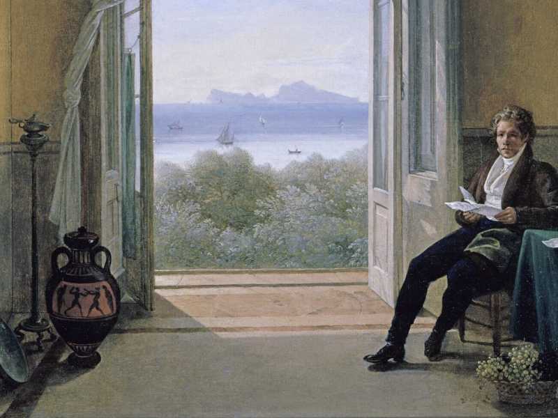 Franz Ludwig Catel, "Schinkel a Napoli", 1824 (Wikipedia)&nbsp;<br />