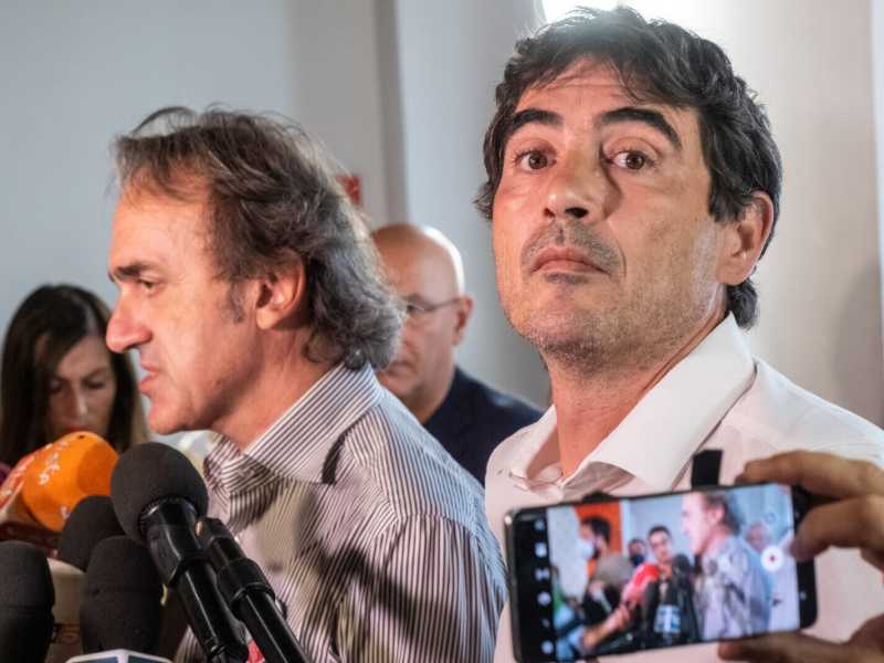 Nicola Fratoianni (SI), Angelo Bonelli (EV) - foto LaPresse&nbsp;<br />