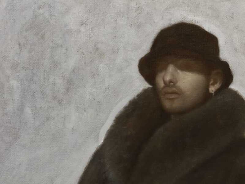 &nbsp;"Autoritratto come mitomane", Mattia Barbalaco, olio su tela 50x60, (dal suo profilo instagram)