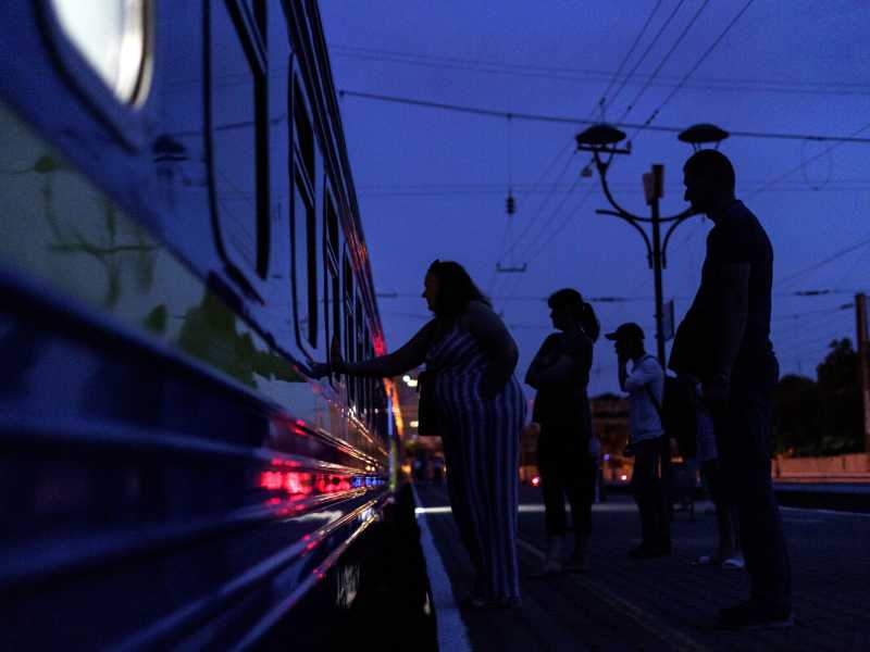 Il treno da Odessa a Kyiv (LaPresse)&nbsp;